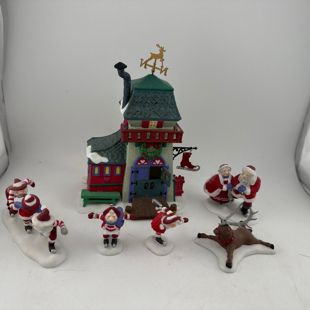 DEPT. 56 PEPPERMINT SKATING PARTY Set Of 6